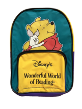 Winnie the Pooh Small Backpack Disney  Wonderful World of Reading 12 in Toddlers - £6.94 GBP