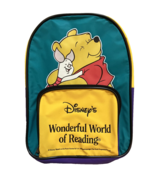 Winnie the Pooh Small Backpack Disney  Wonderful World of Reading 12 in ... - £6.98 GBP