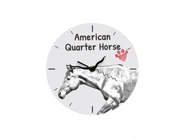 American Quarter Horse, Free standing MDF floor clock with an image of a... - $17.99