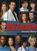 Grey’s Anatomy Season 3 Seriously Extended (4 Extended Eps) DVD Set 2007 New - $12.15