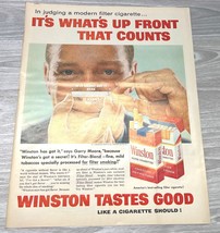 Winston Cigarettes Vintage Print Ad 50s Taste Good / Old Grand Dad Bourbon - £13.49 GBP