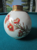 ROYAL WORCESTER ENGLAND FLORAL BULB VASE 4 X 3 1/2&quot; ORIGINAL [61] - £59.27 GBP