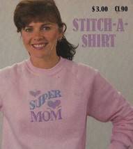 Banar Designs Stitch a Shirt  5 Designs for Cross Stitch on Waste Canvas 1988 - £3.56 GBP
