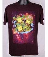 TMNT Teenage Mutant Ninja Turtles T Shirt-Black-M-Nickelodeon-Outer Space - £13.44 GBP