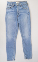 AGOLDE Nico High Rise Slim Fit Jeans Blue Women 24 Button Fly Denim Stre... - $23.70