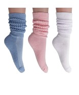 AWS/American Made Colorful Cotton Scrunch Socks for Women 80s 3 Pairs Sh... - €18,22 EUR