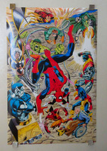 1991 Marvel Universe poster 1: X-Men,Avengers Spider-man Hulk,Wolverine,... - $56.12