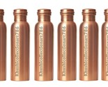 Handmade Pure Copper Smooth Water Bottle Ayurveda Yoga Health Benefits S... - $88.46