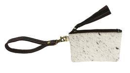 Women&#39;s Western Genuine Hair-On Cowhide Small Wristlet Pouch Coin Purse ... - $19.79