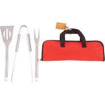 Chefmaster 4pc Stainless Steel Barbeque Tool Set - £23.69 GBP