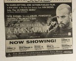 A Man Apart Vintage Movie Print Ad Vin Diesel TPA10 - £4.74 GBP