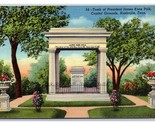 Tomb of James Polk Capitol Grounds Nashville TN Tennessee UNP Linen Post... - $1.93