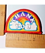 RAINBOW OVER THE CLOUDS &quot;THANK YOU&quot; GRATITUDE Patch - $4.95