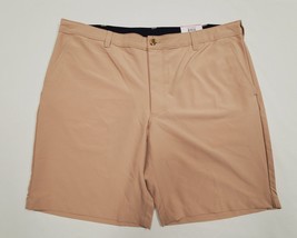 40 Club Room TECH Swiss Plage Tan STRETCH Classic Fit 9&quot; ECO Poly Shorts... - £21.73 GBP