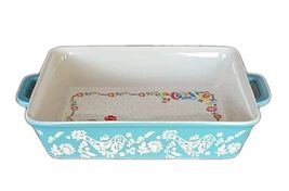 Pioneer Woman ~ MAZIE Pattern ~ 7&quot; x 10&quot;  Rectangular ~ Stoneware Baking... - $587.01 MXN