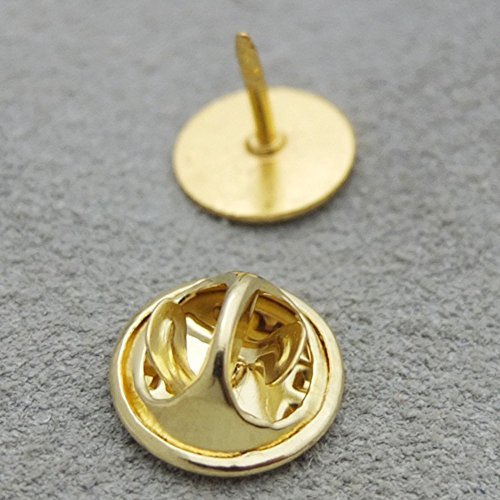 Bluemoona 50 Sets - Brass TIE Tac Tacks Butterfly with Clutch Findings Round Pin