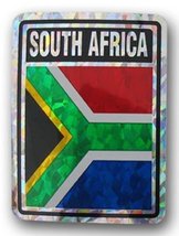 K&#39;s Novelties Wholesale Lot 6 South Africa Country Flag Reflective Decal... - $8.88
