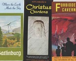 Christus Gardens Forbidden Caves &amp; Aerial Tramway Brochures Gatlinburg T... - £18.57 GBP