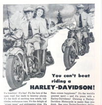 1948 Harley Davidson Motorcycle Advertisement Transportation Vintage F15U1 - $29.99