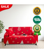 Anyhouz Sofa Cover Red Christmas Tree Design Non Slip Stretchable Slipcover - €50,40 EUR+
