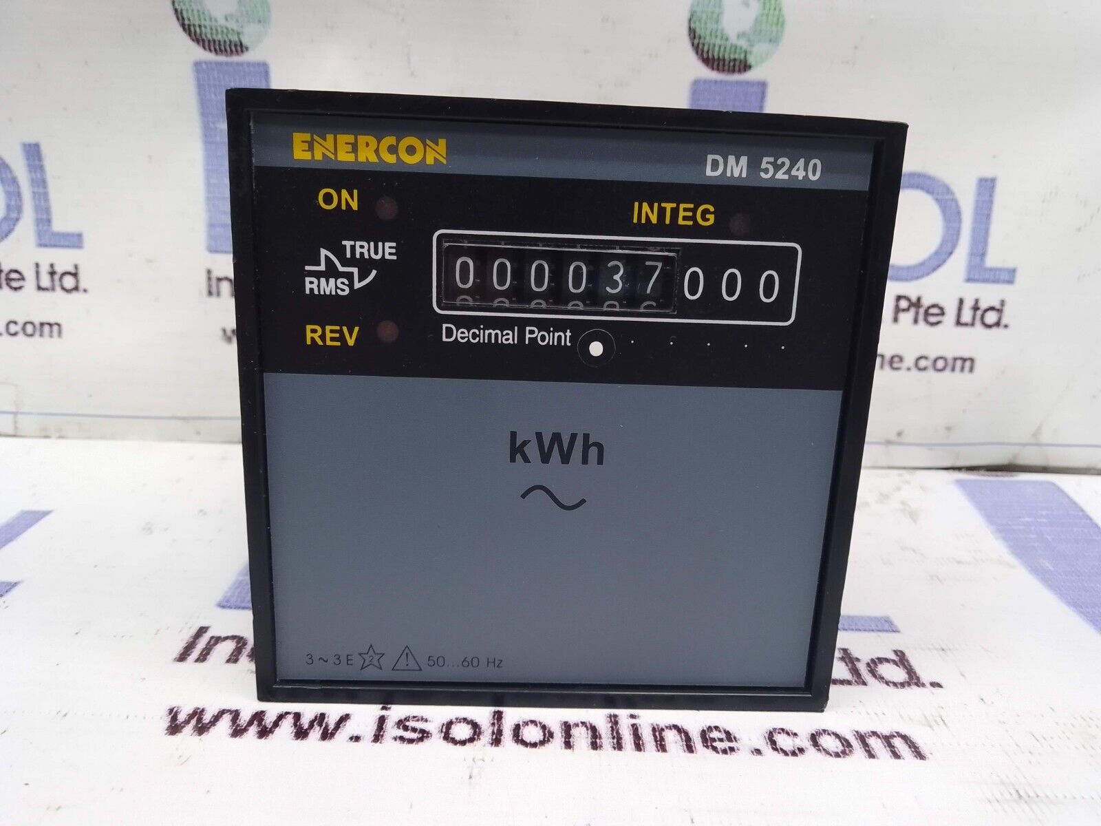 ENERCON DM-5240 Analog Electronic Energy Meter Aux 240V Full Scale 3.290... - $133.90
