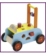 3-in-1 Wooden Walking Trolley – Walker Cart &amp; Activity Table for Toddlers - €77,16 EUR