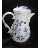 Meissen Germany coffee pot 8&quot; original cover missing the tip flower - $153.45