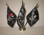 AES Moon Knives JR Red Hat Death Zone &amp; Brethren Coast Pirate 3 Flags 4&#39;... - £5.51 GBP