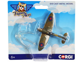 Supermarine Spitfire Fighter Aircraft RAF Flying Aces Series Diecast Model Corgi - £16.48 GBP