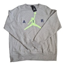  Nike Air Jordan Men Pullover Sweatshirt Grey Athletic 689014 063 Retro SZ 2XL - £39.96 GBP