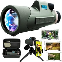 Waterproof Monocular For Nature Observation 12X Magnification And Multilayer - $38.99