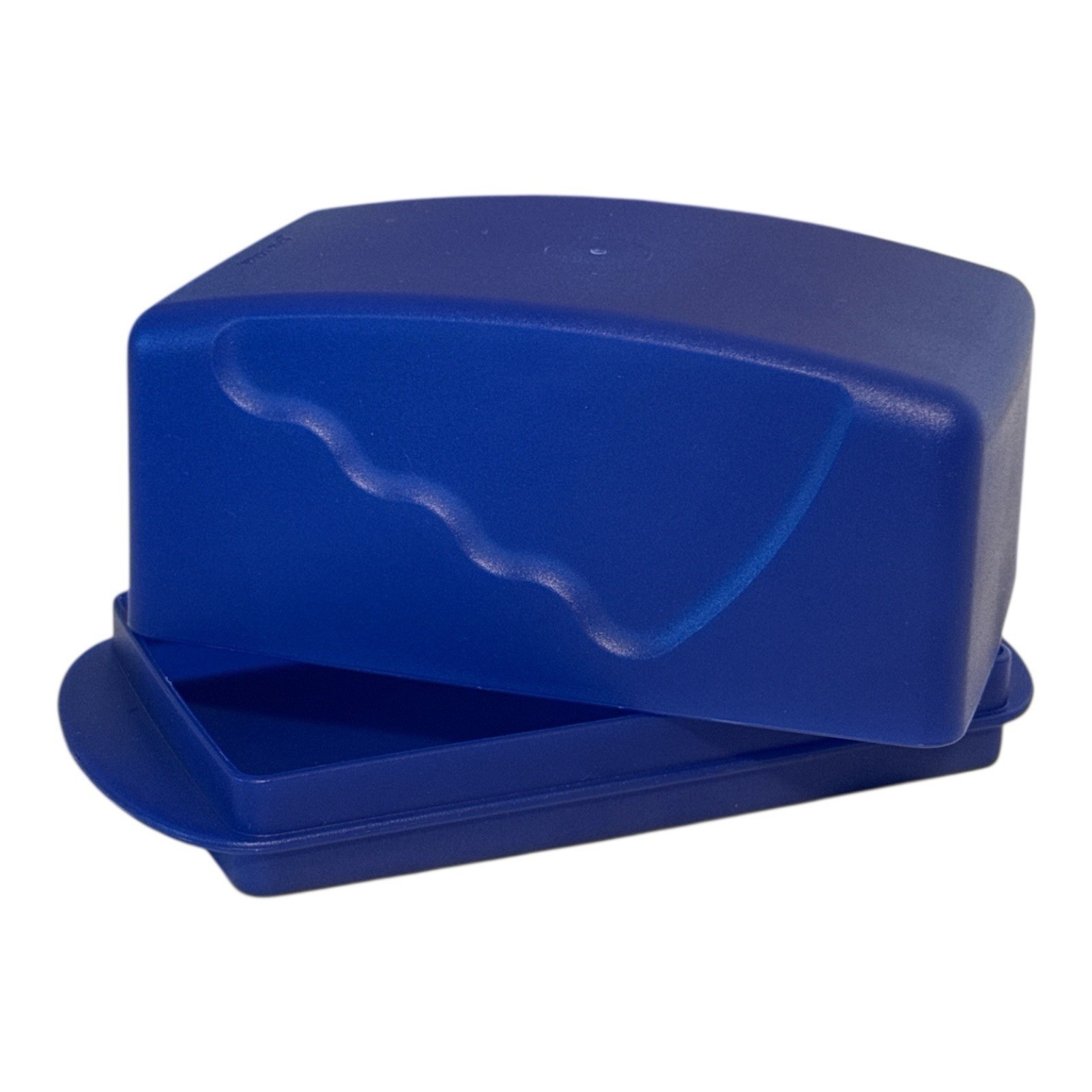 Tupperware Large Butter &amp; Cheese Dish 1 Pound Size Cobalt BLUE 3391 3392... - $13.71