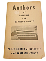 Nashville Tennessee Authors Davidson County TN 1974 Vintage 55 Pages Book  - £10.97 GBP