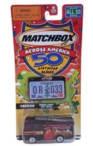 Vtg FIRE TRUCK Matchbox Across America 50th Birthday OREGON 2001 Dennis ... - $7.20
