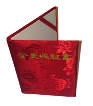 Red Floral Foreign Japanese/Chinese Lettering Foldable Photo Frame  - £5.38 GBP