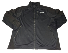 North Face Men&#39;s XL jacket Full Zip Softshell Jacket Black Color cold we... - £18.48 GBP