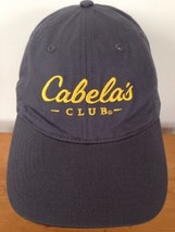 Cabelas Club Embroidered Gray Cotton Adjustable Baseball Hat Cap One Size - £14.98 GBP