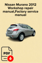 Nissan Murano 2012 Workshop repair manual,Factory service manual,OEM - $21.13 CAD