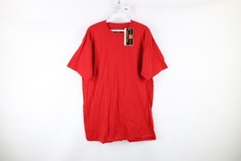 NOS Vintage Russell Athletic Mens Medium Blank Short Sleeve T-Shirt Red Cotton - £23.31 GBP