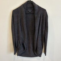 BAREFOOT DREAMS CozyChic Lite Charcoal Shawl Cardigan XS/S Nylon Rayon Soft - $19.79