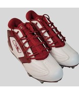 REEBOK NFL Equipment Maroon / Cardinal &amp; White Cleats RB 404 KTS Size 13... - $942.45 MXN