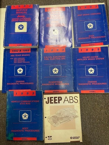 1993 Jeep Grand Cherokee Wagoneer Negozio Servizio Riparazione Manuale S... - $145.90