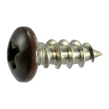 #10 x 1/2&quot; Brown 18-8 Stainless Phillips Pan Head Sheet Metal Screws (24 pcs.) - $16.29