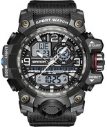 Men&#39;s Watches Sports Outdoor Waterproof Military Watch Date Multi Functi... - £35.55 GBP