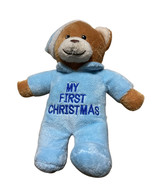 DAN DEE Collectors Choice Brown Bear/Blue Hat Plush - My First Christmas... - £11.13 GBP