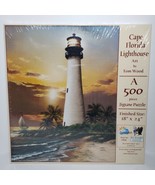 Sunsout 2019 Cape Florida Lighthouse by Artist Tom Wood 500 Piece Lighth... - £12.63 GBP