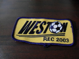 Embroidered Patch Weston REC 2003 Soccer LOOK - $12.87