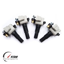 4 Ignition Coils For 2004-2010 Subaru Wrx Sti Legacy Forester Turbo 22433-AA640 - £128.79 GBP