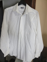 Van Heussen mens dress shirt 16.5 34/35 White E31 - £19.74 GBP