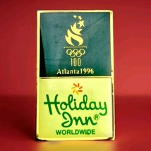 Holiday Inn Olympics 1996 Atlanta Pin Gold Tone Enamel Vintage 90s - $11.95